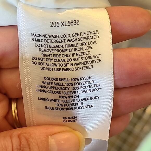 Women's Colombia Red White Ski‎ Jacket Coat Size XL Interior Pockets EUC - Picture 12 of 13